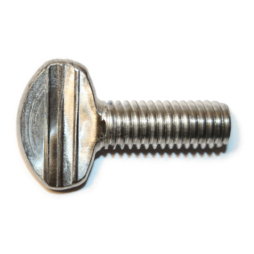 3/8"-16 x 1" 18-8 Stainless Steel Coarse Thread Spade Head Thumb Screws