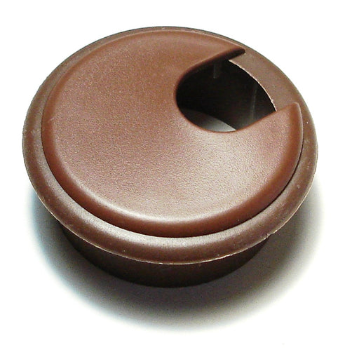 2" x 1-3/4" Brown Nylon Plastic Computer Grommets