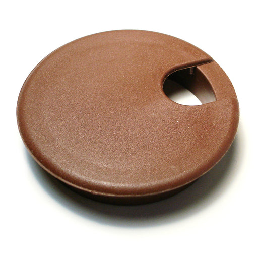 3" x 2-3/4" Brown Nylon Plastic Computer Grommets