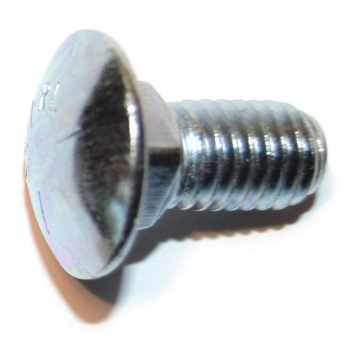 1/2"-13 x 1" Zinc Plated Grade 5 Steel Coarse Thread Carriage Bolts