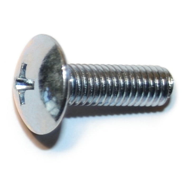 5mm-0.8 x 16mm Zinc Plated Class 4.8 Steel Coarse Thread Phillips Truss Head Machine Screws