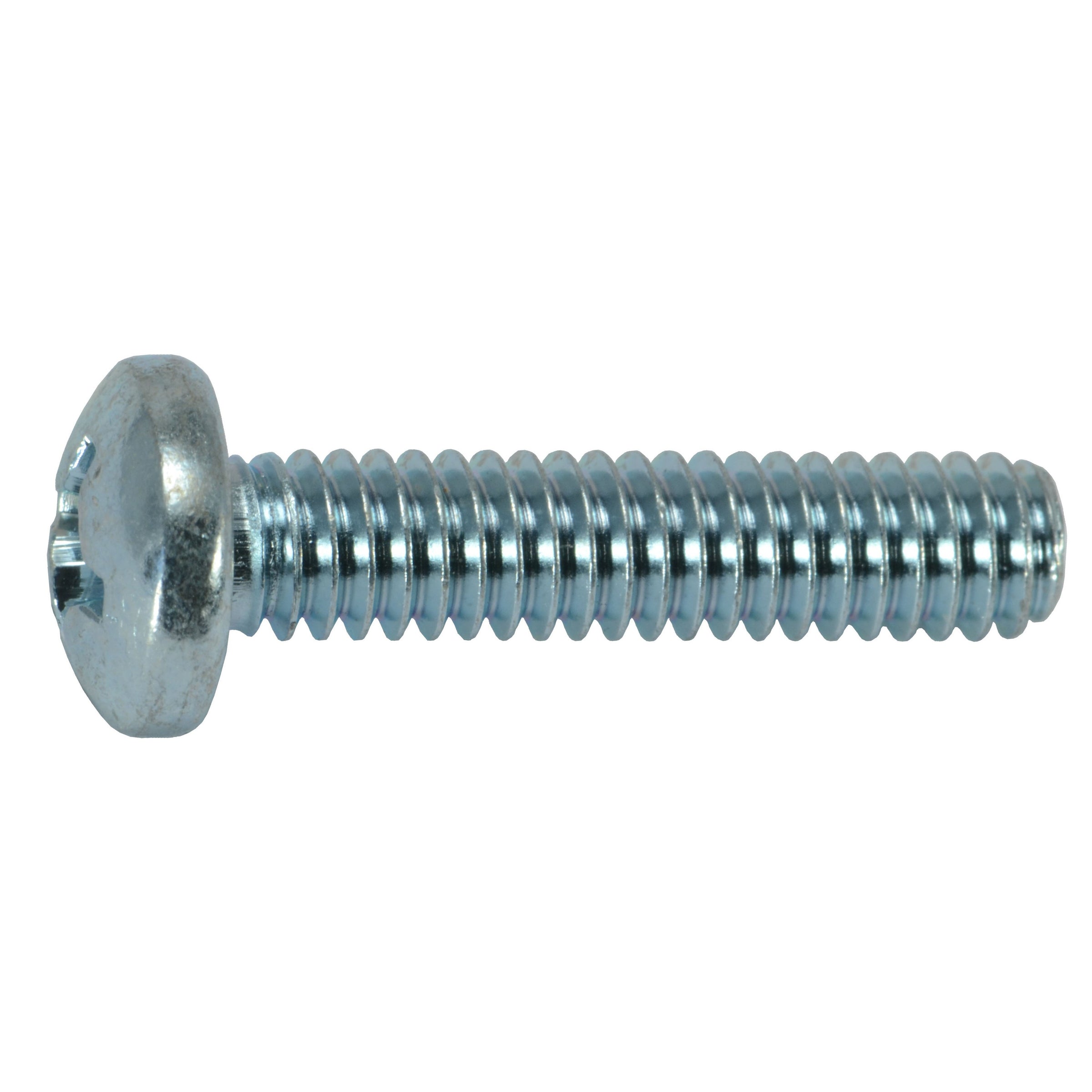 #12-24 x 1" Zinc Plated Steel Coarse Thread Phillips Pan Head Machine Screws