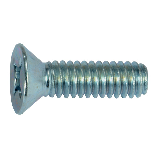 #12-24 x 3/4" Zinc Plated Steel Coarse Thread Phillips Flat Head Machine Screws