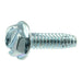 #6-32 x 1/2" Zinc Plated Steel Coarse Thread Hex Head Type F Sheet Metal Screws