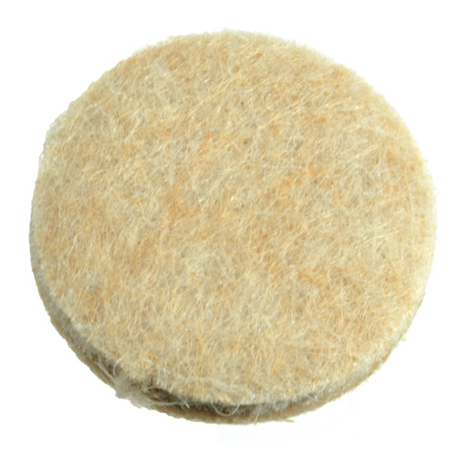 1" Round Tan Adhesive Felt Pad