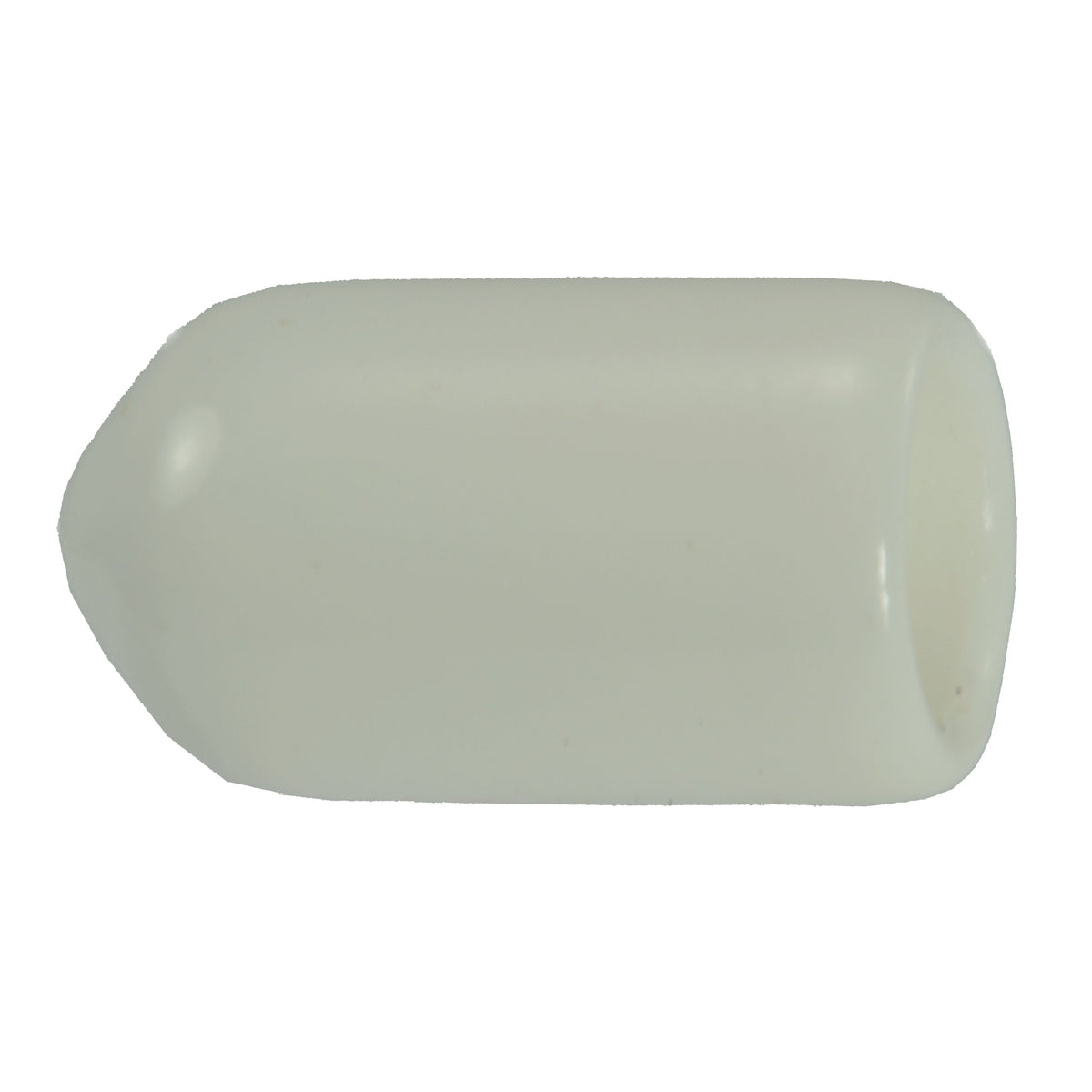 5/16" x 5/8" White Vinyl Plastic Vacuum Caps