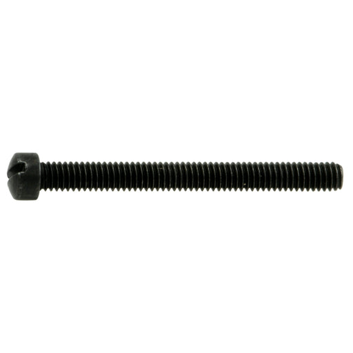 #2-64 x 7/8" Black Oxide Steel Fine Thread Slotted Fillister Head Gun Screws