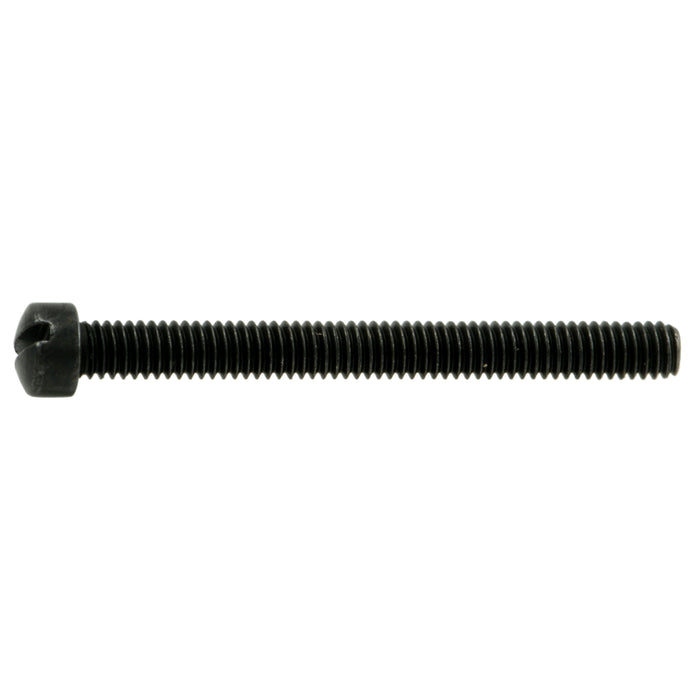 #2-64 x 7/8" Black Oxide Steel Fine Thread Slotted Fillister Head Gun Screws