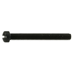 #3-56 x 7/8" Black Oxide Steel Fine Thread Slotted Fillister Head Gun Screws