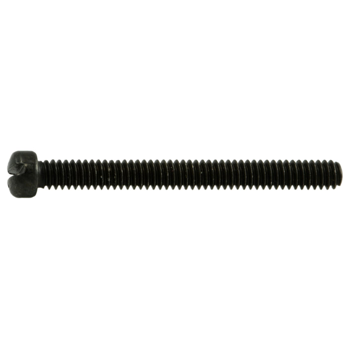 #3-48 x 1" Black Oxide Steel Coarse Thread Slotted Fillister Head Gun Screws