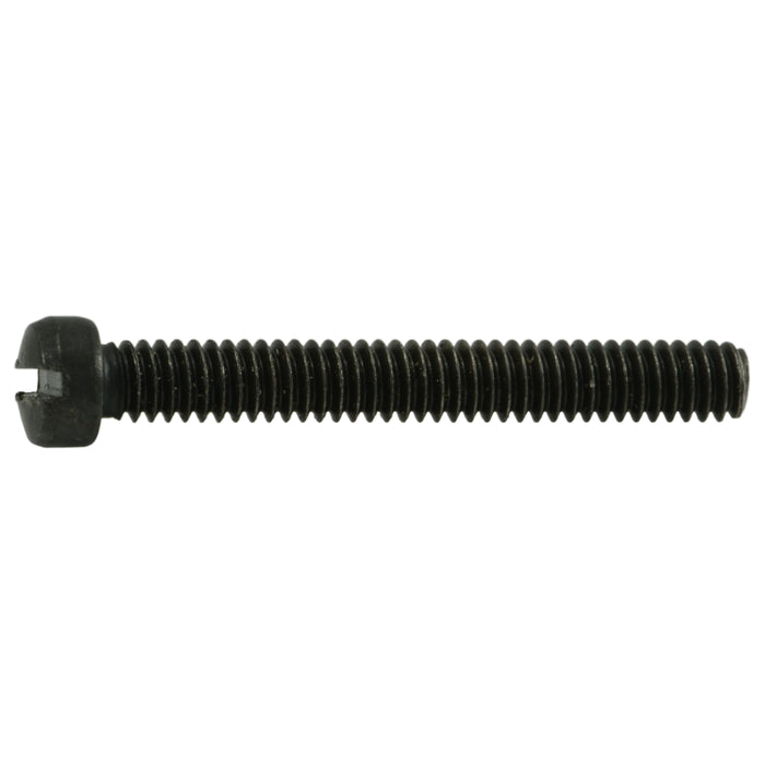 #5-40 x 1" Black Oxide Steel Coarse Thread Slotted Fillister Head Gun Screws