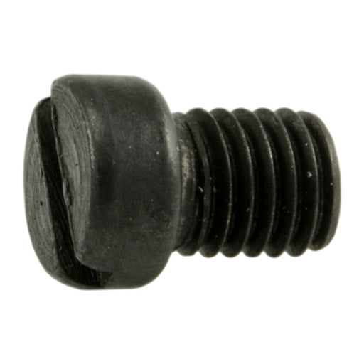 #6-48 x 3/16" Black Oxide Steel Fine Thread Slotted Fillister Head Gun Screws