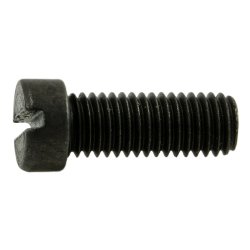 #6-48 x 3/8" Black Oxide Steel Fine Thread Slotted Fillister Head Gun Screws