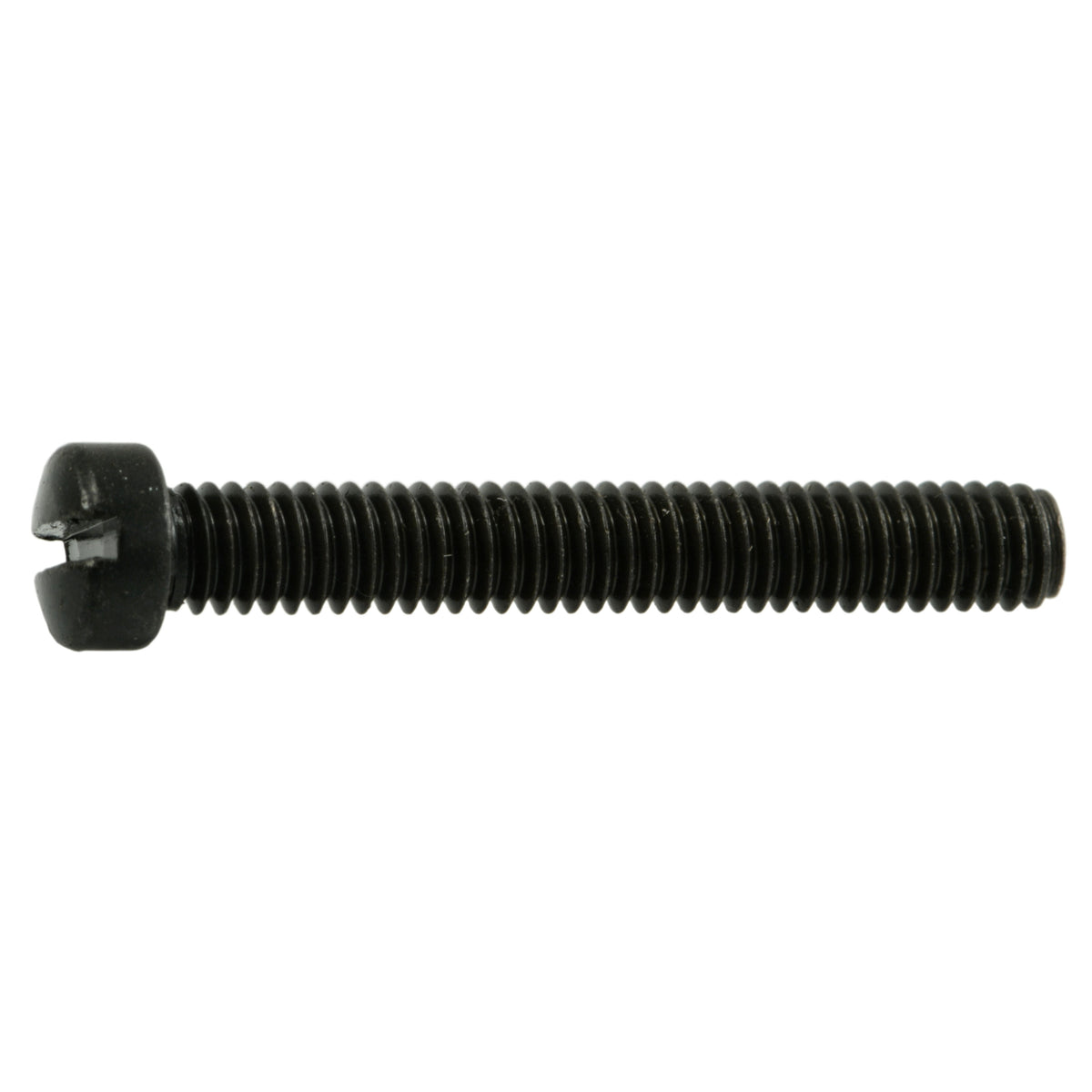 #6-40 x 1" Black Oxide Steel Fine Thread Slotted Fillister Head Gun Screws