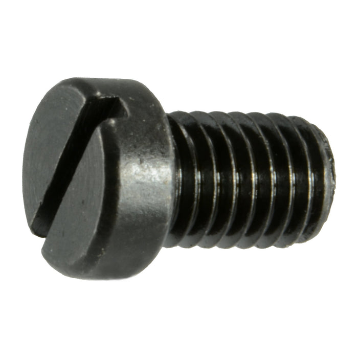 #8-40 x 1/4" Black Oxide Steel Fine Thread Slotted Fillister Head Gun Screws