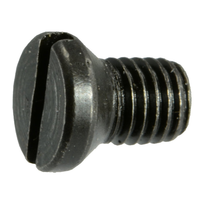 #6-48 x 5/32" Black Oxide Steel Fine Thread Slotted Oval Head Gun Screws