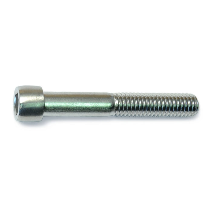 3/8"-16 x 2-1/2" Polished 18-8 Stainless Steel Coarse Thread Smooth Socket Cap Screws