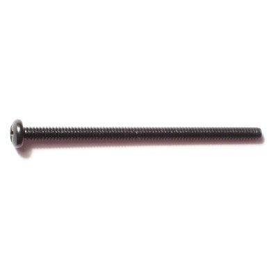 #6-32 x 2-1/2" Black Oxide Steel Coarse Thread Phillips Pan Head Machine Screws