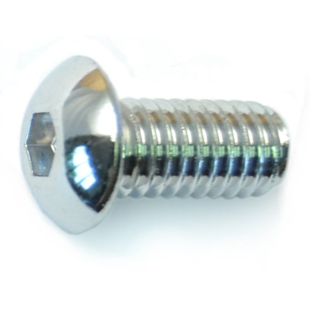 3/8"-16 x 3/4" Polished 18-8 Stainless Steel Coarse Thread Button Head Socket Cap Screws