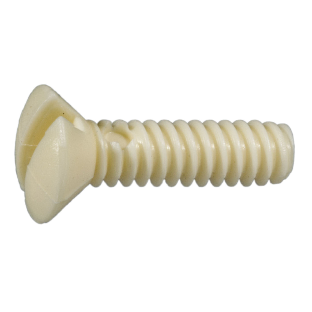 #6-32 x 1/2" Ivory Colored Slotted Oval Head Coarse Threaded Switch Plate Screws