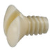 #6-32 x 1/4" Ivory Colored Slotted Oval Head Coarse Threaded Switch Plate Screws