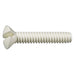 #6-32 x 3/4" White Slotted Oval Head Coarse Threaded Switch Plate Screws