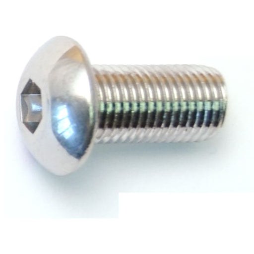 3/8"-24 x 3/4" Polished 18-8 Stainless Steel Fine Thread Button Head Socket Cap Screws