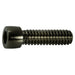 1/4"-20 x 7/8" Black Chrome Plated Steel Coarse Thread Smooth Socket Cap Screws