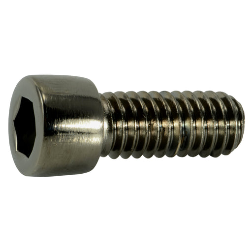 5/16"-18 x 3/4" Black Chrome Plated Steel Coarse Thread Smooth Socket Cap Screws