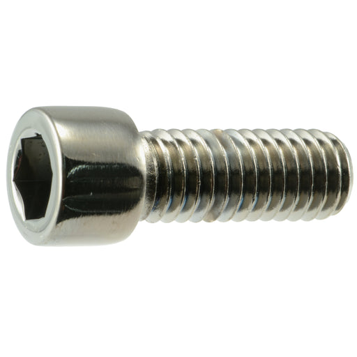 3/8"-16 x 1" Black Chrome Plated Steel Coarse Thread Smooth Socket Cap Screws