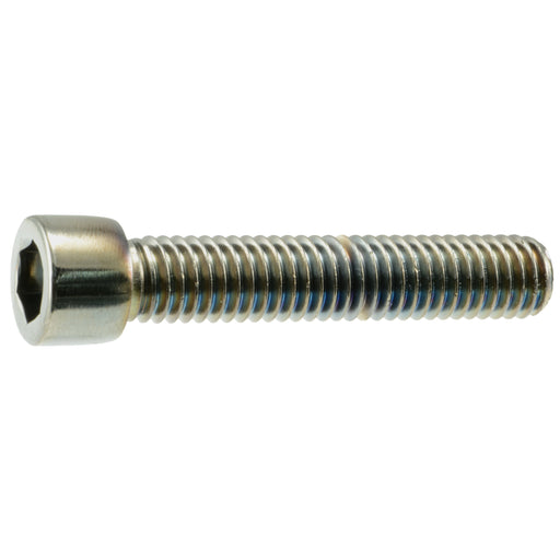 3/8"-16 x 2" Black Chrome Plated Steel Coarse Thread Smooth Socket Cap Screws