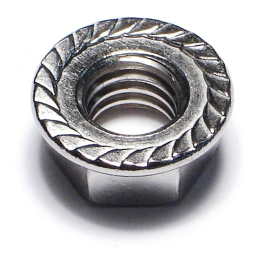 3/8"-16 18-8 Stainless Steel Coarse Thread Serrated Lock Nuts