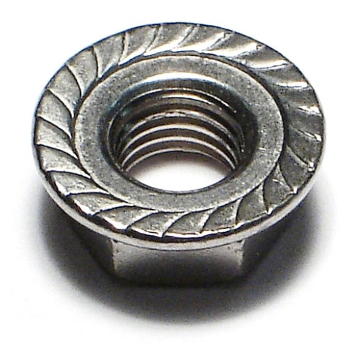 5/16"-24 18-8 Stainless Steel Fine Thread Serrated Lock Nuts
