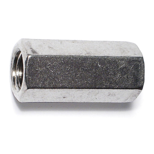 3/8"-16 x 1-3/4" 18-8 Stainless Steel Coarse Thread Coupling Nuts