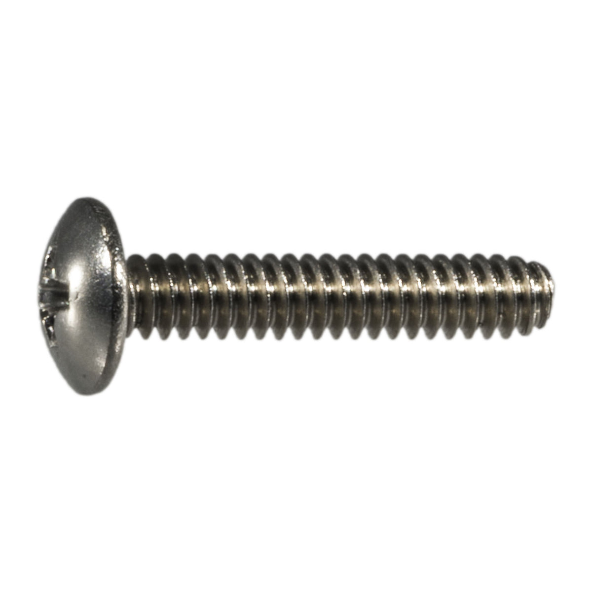 100-Pack #6-32 X 3/8 Stainless Truss Head Machine Screws - Phillips Drive 304 Stainless Steel