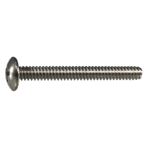 #6-32 x 1-1/4" 18-8 Stainless Steel Coarse Thread Phillips Truss Head Machine Screws