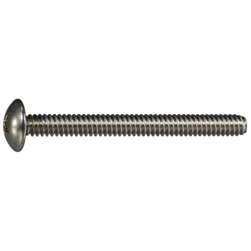 #10-24 x 2" 18-8 Stainless Steel Coarse Thread Phillips Truss Head Machine Screws