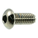 5/16"-18 x 3/4" Black Chrome Plated Steel Coarse Thread Button Head Socket Cap Screws