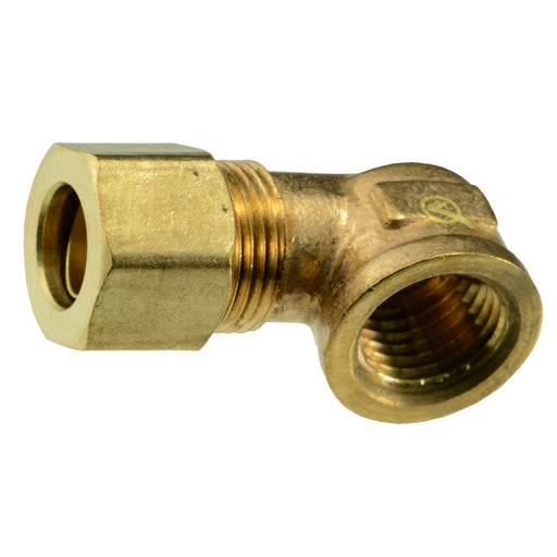 3/8" OD x 1/4FIP Brass Compression Pipe Elbows