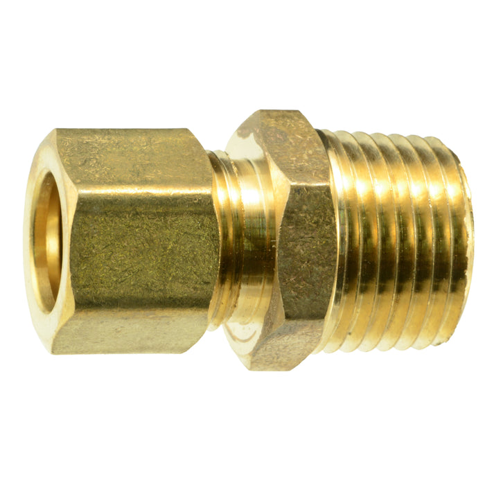 1/2" OD x 1/2MIP Brass Compression Pipe Connectors