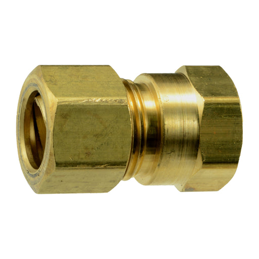 1/2" OD x 3/8FIP Brass Compression Pipe Connectors