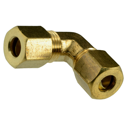 1/4" OD x 1/4" OD Brass Compression Union Elbows