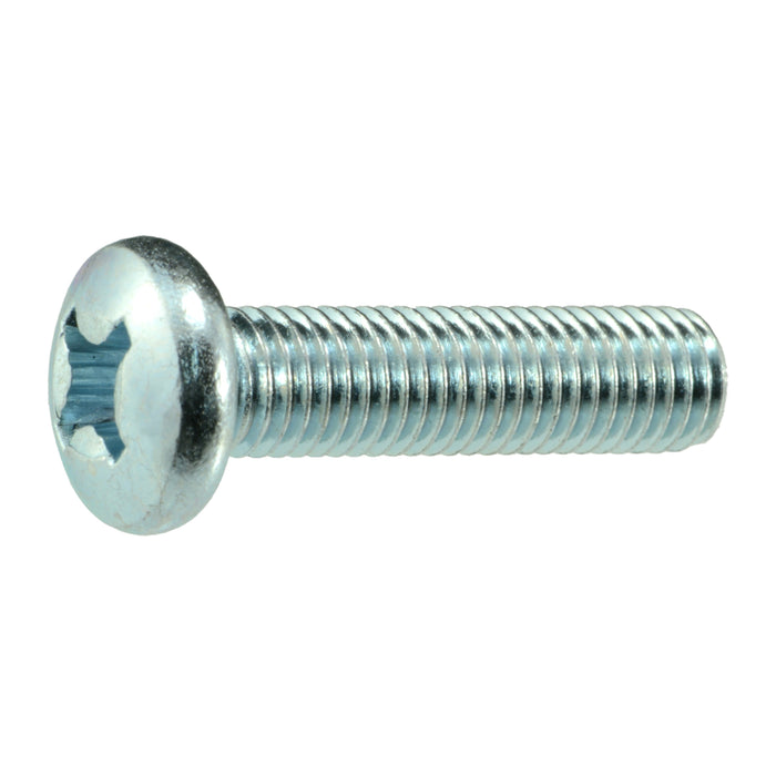 1/4"-28 x 1" Zinc Plated Steel Fine Thread Phillips Pan Head Machine Screws