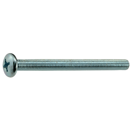 1/4"-28 x 3" Zinc Plated Steel Fine Thread Phillips Pan Head Machine Screws