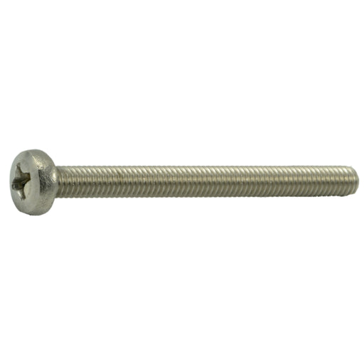 4mm-0.7 x 45mm A2 Stainless Steel Coarse Thread Phillips Pan Head Machine Screws