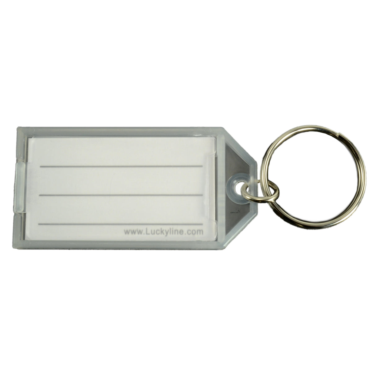 Clear Plstic Ring Key Tags with Splits — Fastener Line