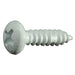 #8 x 5/8" White Steel Phillips Pan Head Sheet Metal Screws