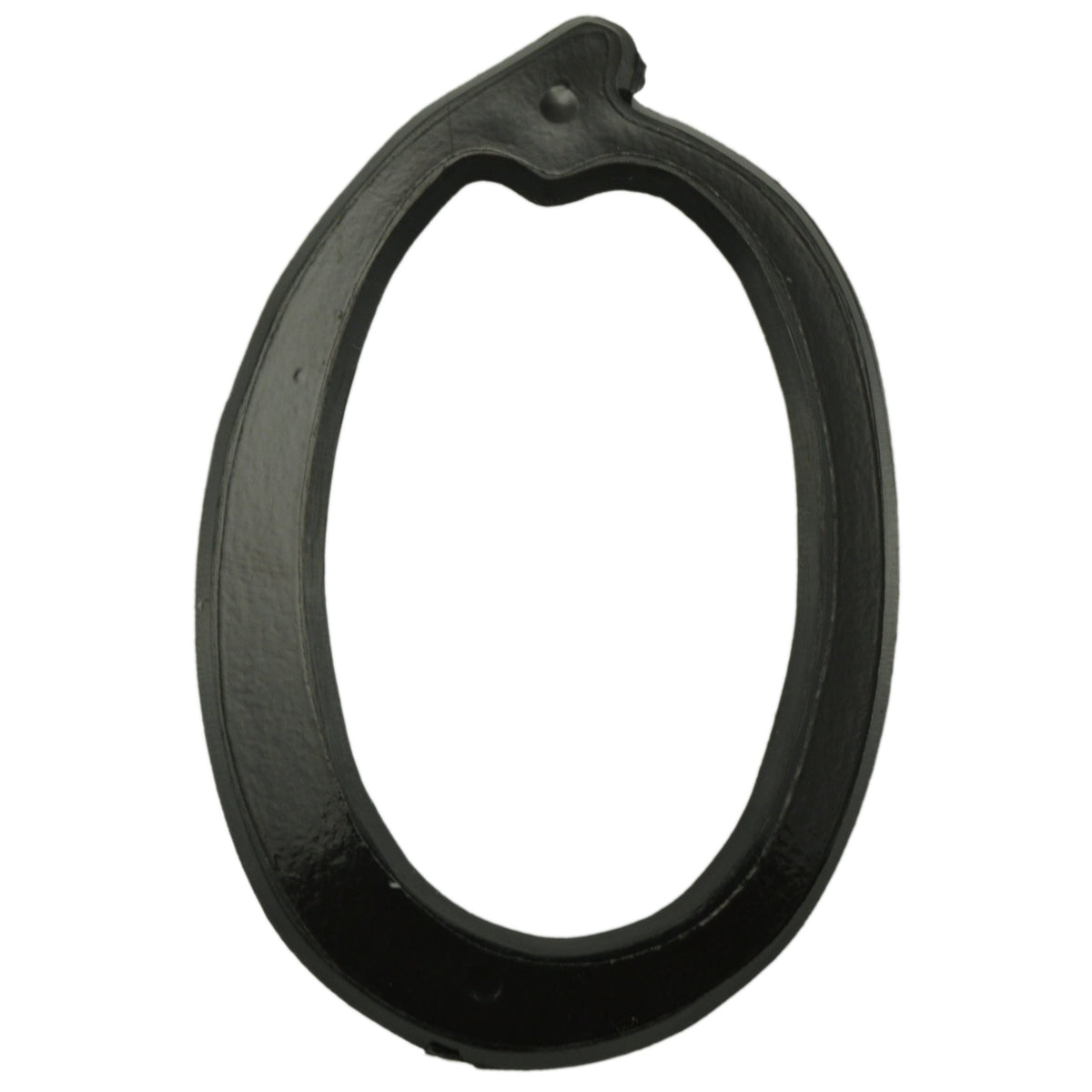 4" - "0" Black Plastic Reflective House Numbers