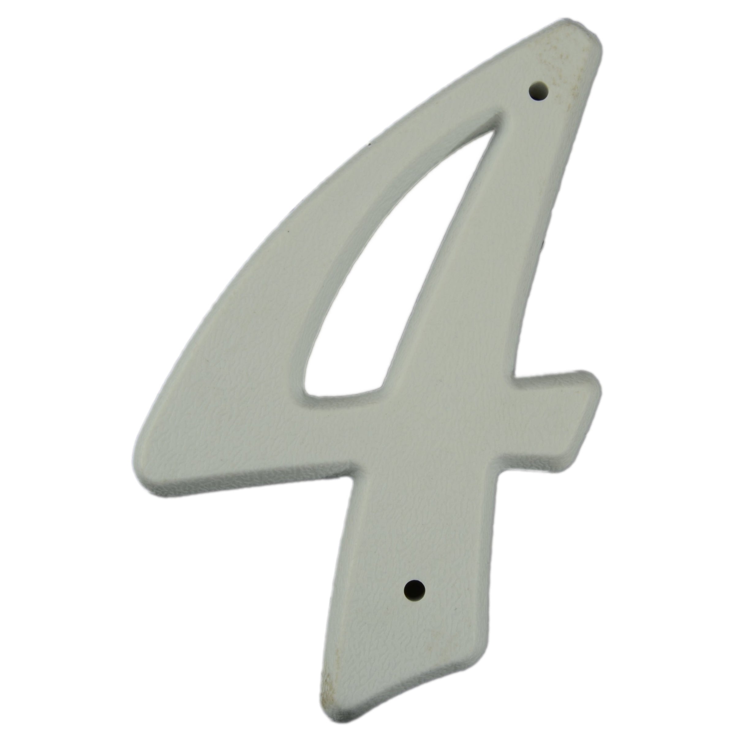 5.25" - "4" White Plastic House Numbers