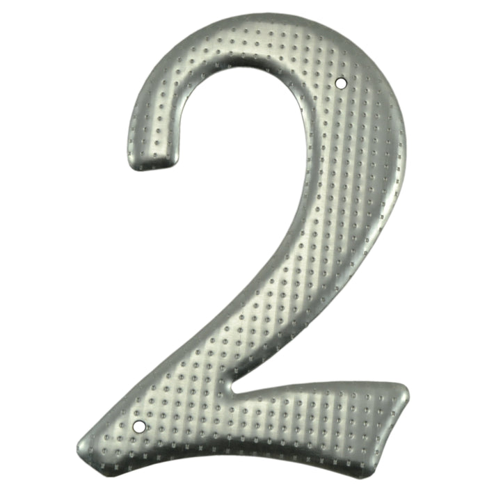 3.75" - "2" Silver Colored Aluminum House Numbers